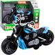 Motocykl Zabawkowy Na Baterie Napęd Światła Dźwięki Niebieski