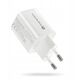 Ładowarka sieciowa GaN 1X USB, 1X USB-C 45W QC4+ PD Biała