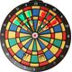 Zestaw Tarcza Soft Perforowana Dart Gra w Rzutki Lotki KUBISPORT 45 cm