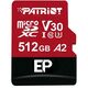 Patriot EP Pro A2 Micro SDXC 512GB 90/80 MB/s V30 U3 Class10