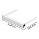 Bosch Prowadnica równoległa Parallel guide do GKT 55 GCE Professional 318 x 230mm (1600Z0000X)