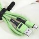 Kabel USB Usams USB-A - microUSB 1 m Zielony (69871-uniw)