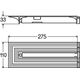 Viega Element zamykający odpływ liniowy Advantix Vario 27,5cm - wersja remontowa (721695)