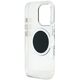 Etui Guess IML Metal Colored Circle Classic Logo MagSafe do Apple iPhone 16 Pro czarny