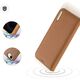Etui ochronne do iPhone 16e Dux Ducis Hivo z klapką i ochroną RFID - brązowe