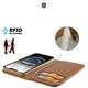 Etui ochronne do iPhone 16e Dux Ducis Hivo z klapką i ochroną RFID - brązowe