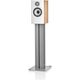 B&W 607 S3 pedestal speaker, 1 pc, white/oak