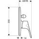 Bateria wannowa Hansgrohe Focus chrom (31947000)
