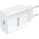 Kabel USB Vipfan Ładowarka sieciowa Vipfan E04, USB-C, 20W, QC 3.0 + kabel Lightning (biała)
