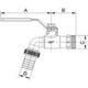 Arco SENA zawór czerpalny, 1GZ x 1 1/4GZ x 25, uchwyt rączka ARCO 155105