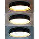 Solight LED osvětlení s dálkovým ovladačem Larios Black, 48W, 3360lm, 39cm, změna chromatičnosti, stmívatelné