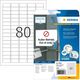 Herma Labels white  35,6x16,9 mm 25 sheet 2000 pcs remov.   10003