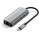 Satechi 4-In-1 USB-C Hub - hub do urządzeń mobilnych USB-C (3x USB-C 3.2 gen2 10Gbps, 2.5 Gigabit Ethernet) (space gray)