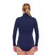 LS1627W Koszulka damska z golfem COMFORT MERINO granatowy L