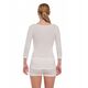 LS1628W Koszulka damska z rękawem 3/4 COMFORT MERINO kremowy XL