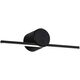 Oprawa ścienna SAVA LED nad lustro 4,2W 250lm 3000K 300mm IP44 230V czarny matowy / metal