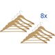 MAUL Kleiderbügel Holz, 8 St./Pack