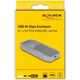 DELOCK M.2 NVMe SSD Gehäuse USB 40 Gbps - werkzeugfrei