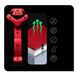 Materiałowy Fotel Diablo X-Player 2.0 Small: Karmazynowo-antracytowy