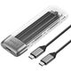 Kieszeń obudowa na dysk TXM2-C3 M.2 NVME USB-C 10Gb/s - szara Kieszeń obudowa na dysk TXM2-C3 M.2 NVME USB-C 10Gb/s - szara