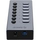 Hub BT2U3-7AB z włącznikami 7x USB-A - szary Hub BT2U3-7AB z włącznikami 7x USB-A - szary