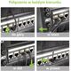 Kabel sieciowy patchcord Cat6a UTP kątowy obrotowy 1m slim czarny