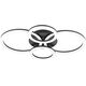 Ceiling LED lamp EGLO Parrapos, 41W, 2700-6500K, 5800lm, black, 61.5x45x8 cm