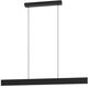 Ceiling LED lamp EGLO Andreas, 2x19W, RGB, 4320lm, black, 117 x 7 x 110 cm
