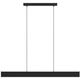 Ceiling LED lamp EGLO Andreas, 2x19W, RGB, 4320lm, black, 117 x 7 x 110 cm