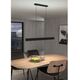 Ceiling LED lamp EGLO Andreas, 2x19W, RGB, 4320lm, black, 117 x 7 x 110 cm