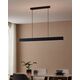 Ceiling LED lamp EGLO Andreas, 2x19W, RGB, 4320lm, black, 117 x 7 x 110 cm