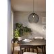 Pendant lamp EGLO VENEZUELA, 1xE27, max 40W, black color, 39.5x36.5x110cm