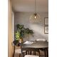 Pendant lamp EGLO VENEZUELA, 1xE27, max 40W, black/golden color, 39.5x36.5x110cm