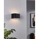 LED wall lamp EGLO SANIA 4, 6 W, 670 lm, 3000 K, black, 13 x 8 x 9 cm