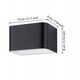 LED wall lamp EGLO SANIA 4, 6 W, 670 lm, 3000 K, black, 13 x 8 x 9 cm