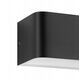 LED wall lamp EGLO SANIA 4, 6 W, 670 lm, 3000 K, black, 13 x 8 x 9 cm