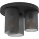 Ceiling lamp EGLO COLOMERA, 3 x 40 W, E27, black/grey, O35 x 24 cm