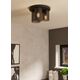 Ceiling lamp EGLO COLOMERA, 3 x 40 W, E27, black/grey, O35 x 24 cm