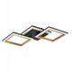 Ceiling LED lamp EGLO CALLIERA, 20 W, 2500 lm, 4000 K, black/gold, 31x59.5x9cm