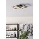 Ceiling LED lamp EGLO CALLIERA, 18.4 W 2500lm 4000 K, black/gold color, 31x52.5x8cm