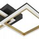 Ceiling LED lamp EGLO CALLIERA, 18.4 W 2500lm 4000 K, black/gold color, 31x52.5x8cm