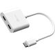 j5create JCA164 0,1 m USB Type-C Biały
