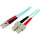 StarTech A50FBLCSC1 kabel InfiniBand / światłowodowy 1 m LC SC Turkusowy