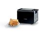 Bosch TAT8613N, 2 slice(s), Black, Stainless steel, Buttons, Level, LED, 860 W