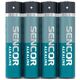 Bateria alkaliczna, AAA (LR03), AAA, 1.5V, Sencor, Folia, 4-pack
