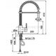 Sink faucet RUBINETA ULTIMA-50 with pull-out shower head