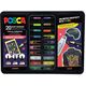 POSCA Gift Metal Tin, 20ass. Groovy Colours (6xpc1mc - 7xpc3m - 7xpc5m)