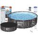 Frame pool BESTWAY Steel Pro Max, gray, 13030 l, 427 x 107 cm,
