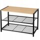 PÓŁKA REGAŁ STOJAK NA BUTY 3-POZIOMOWA 60X30X39CM BRUNBESTE BB-3535
