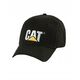 Hat with a peak CAT, black